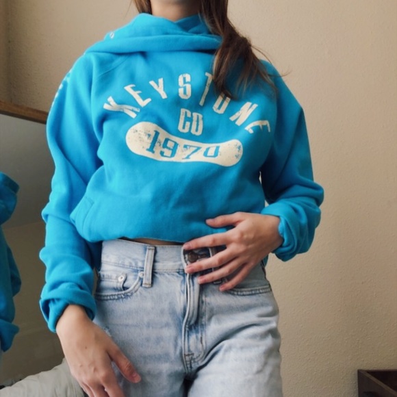 Tops - blue sweatshirt